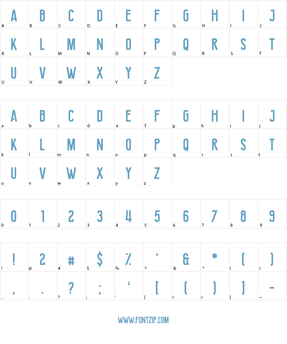 Avenged For Yourself Font Character